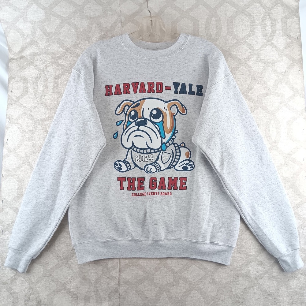 Harvard Yale The Game Sweatshirt College‎ Bulldog Crewneck Small S 2024